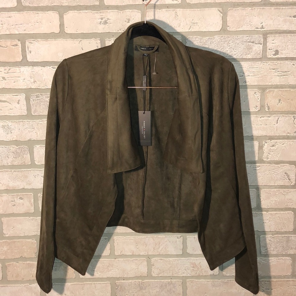 Olive Green Romeo and Juliet suede blazer